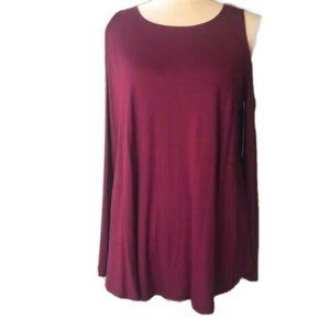 Rags and Couture Long Sleeved Cold Shoulder Top